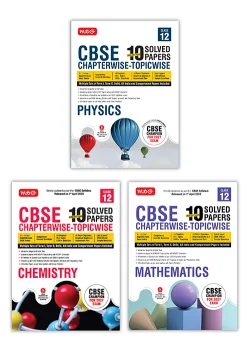 CBSE 10 Years (2026-2017) Chapterwise Topicwise Solved Papers Class 12 Physics, Chemistry and Mathematics (Set of 3 Books) - CBSE Champion For 2027 Exam | Video Solution of PYQs
