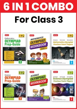 Class-3 (Mathematics and Science) IMO-ISO Olympiad Workbook, Prep-Guide and Previous Years Papers (PYQs) - For 2026-27 Exam (6 IN 1 COMBO)