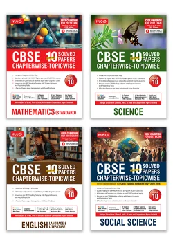 CBSE 10 Years (2026-2017) Chapterwise Topicwise Solved Papers Class 10 Science, Mathematics Standard, English and Social-Science (Set of 4 Books) - CBSE Champion For 2027 Exam | Video Solution of PYQs