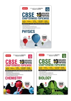 CBSE 10 Years (2026-2017) Chapterwise Topicwise Solved Papers Class 12 Physics, Chemistry and Biology (Set of 3 Books) - CBSE Champion For 2027 Exam | Video Solution of PYQs