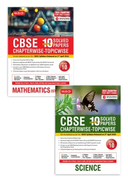 CBSE 10 Years (2026-2017) Chapterwise Topicwise Solved Papers Class 10 Science and Mathematics Standard (Set of 2 Books) – CBSE Champion For 2027 Exam | Video Solution of PYQs