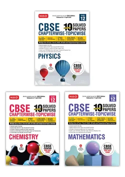 CBSE 10 Years (2026-2017) Chapterwise Topicwise Solved Papers Class 12 Physics, Chemistry and Mathematics (Set of 3 Books) - CBSE Champion For 2027 Exam | Video Solution of PYQs