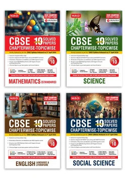 CBSE 10 Years (2026-2017) Chapterwise Topicwise Solved Papers Class 10 Science, Mathematics Standard, English and Social-Science (Set of 4 Books) - CBSE Champion For 2027 Exam | Video Solution of PYQs