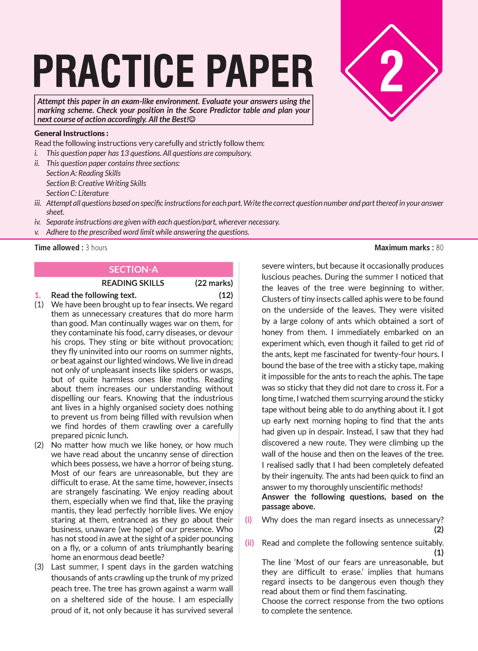 CBSE 10 Years (2026-2017) Chapterwise Topicwise Solved Papers Class 12 English Core Book - CBSE Champion For 2027 Exam | Video Solution of PYQs (Based on Latest Pattern)