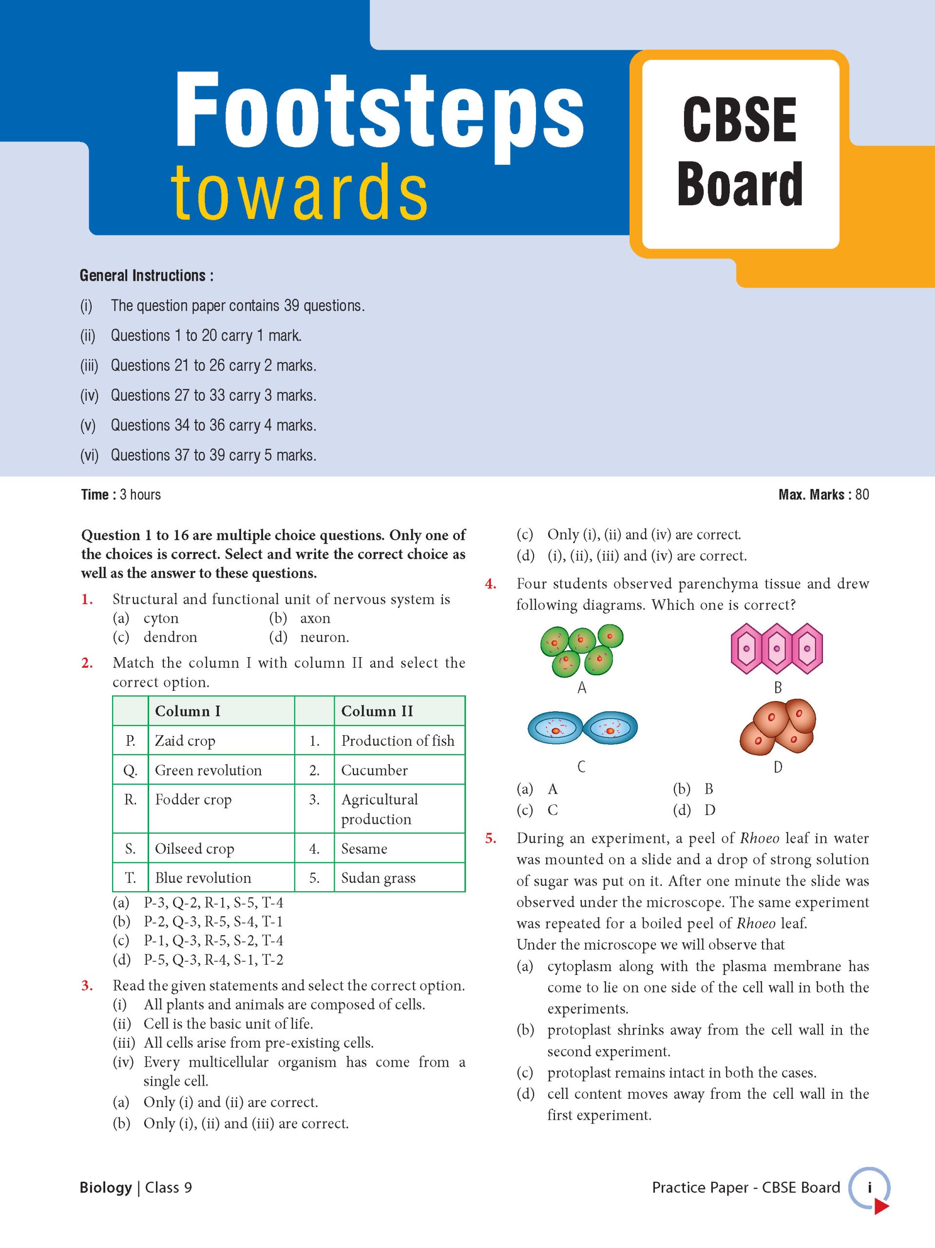 Foundation Course Class 9 Biology For NEET, IIT-JEE, CUET and Boards Exams Based on New NCERT Syllabus and Pattern 2026-2027
