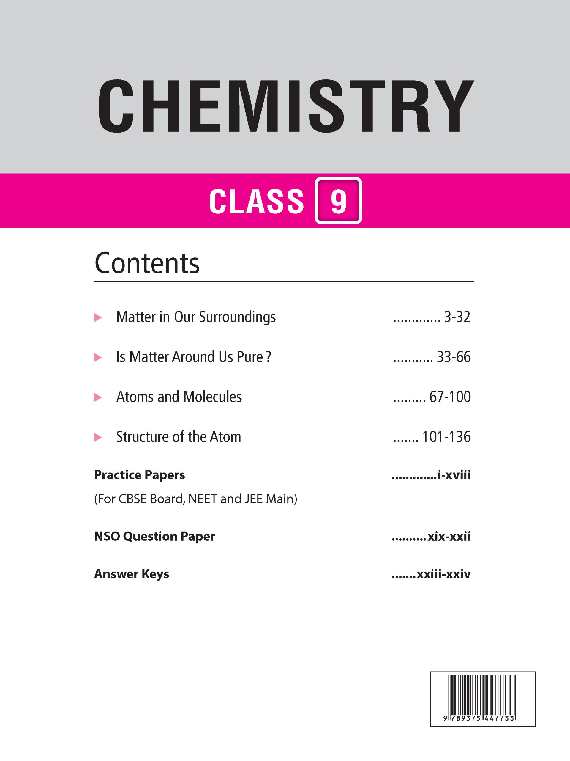 Foundation Course Class 9 Chemistry For NEET, IIT-JEE, CUET and Boards Exams Based on New NCERT Syllabus and Pattern 2026-2027
