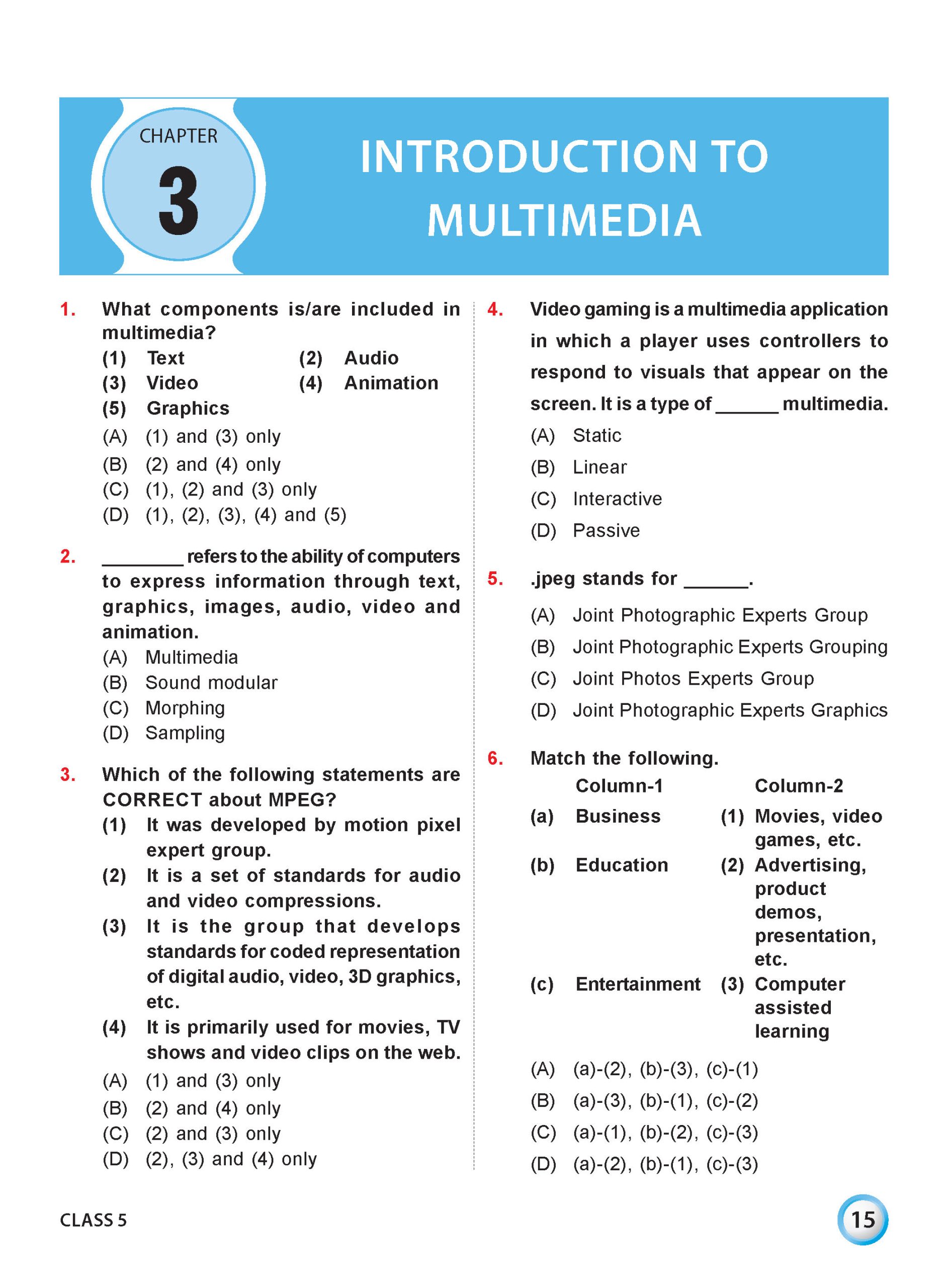 Class 5 International Computer Science Olympiad (ICSO) Workbook for 2026-27 Exam