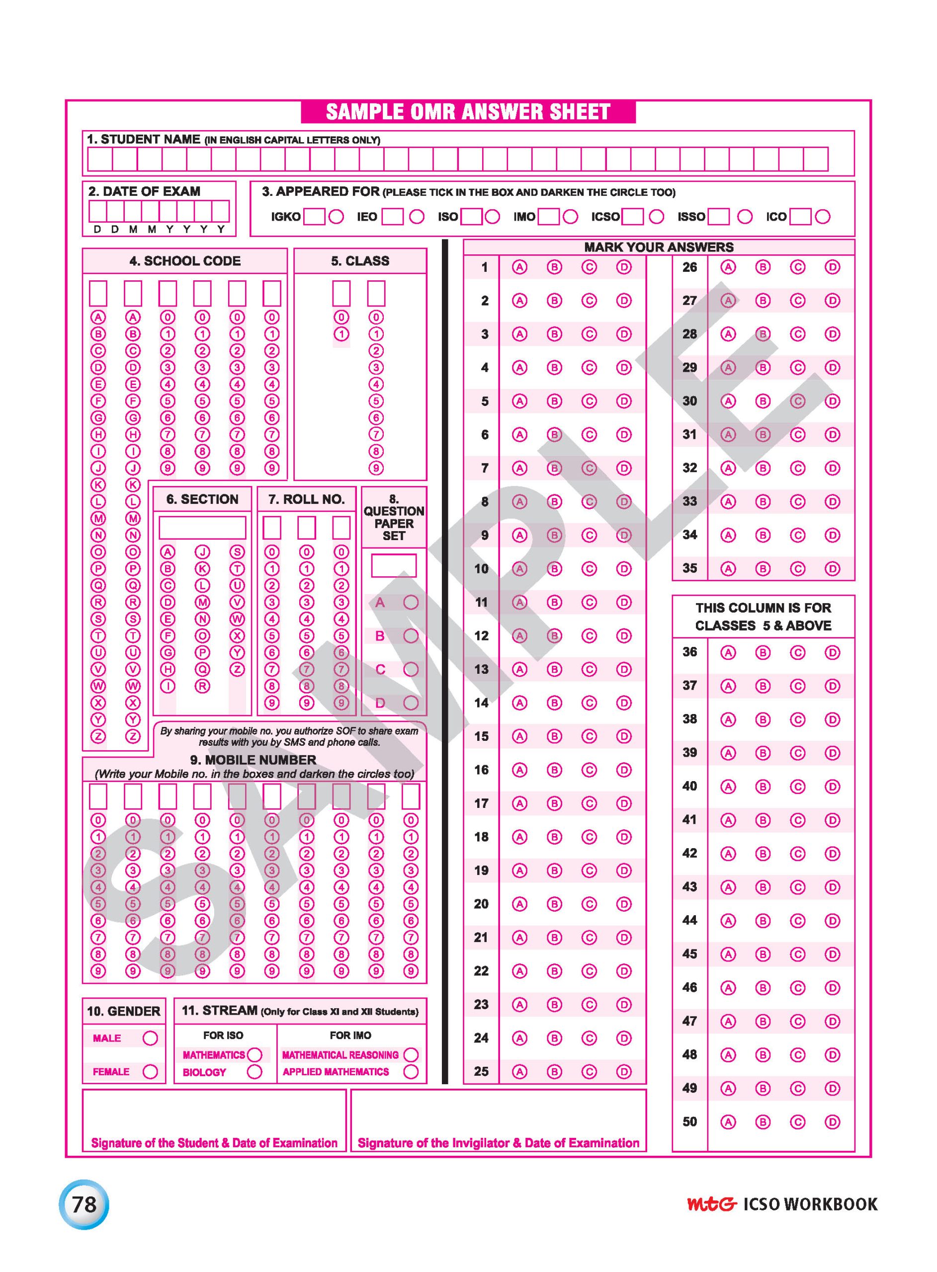 Class 5 International Computer Science Olympiad (ICSO) Workbook for 2026-27 Exam