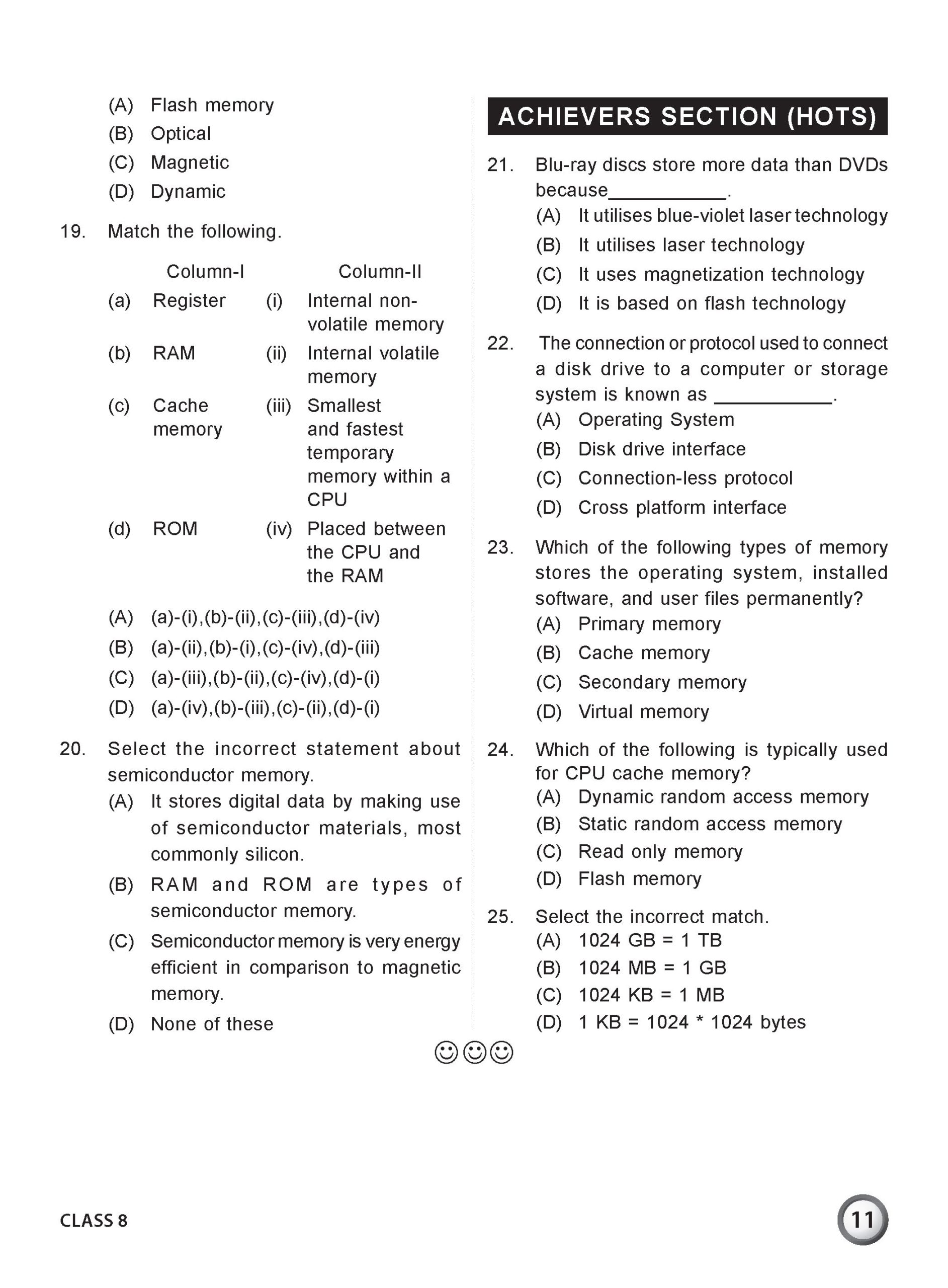 Class 8 International Computer Science Olympiad (ICSO) Workbook for 2026-27 Exam