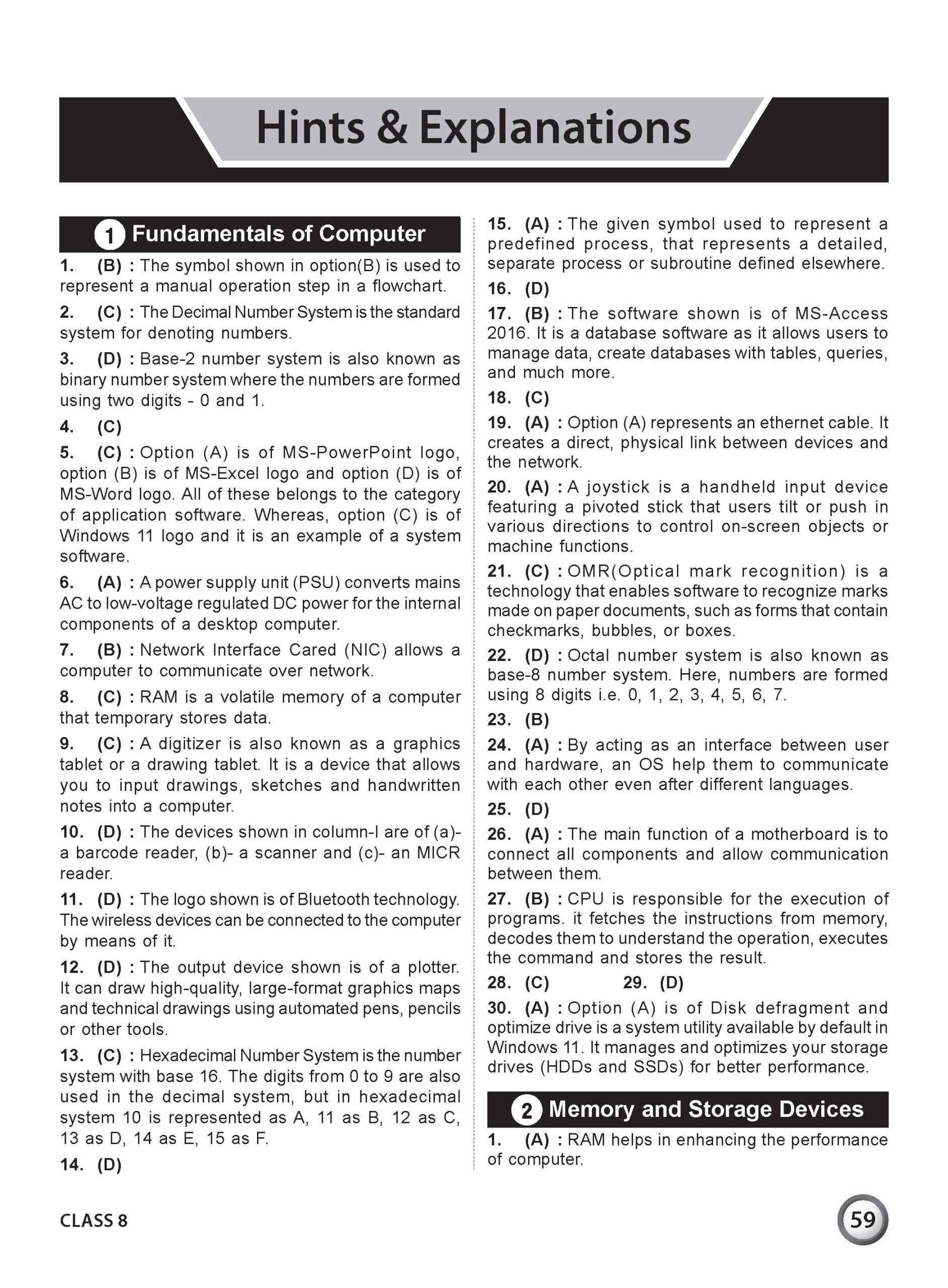 Class 8 International Computer Science Olympiad (ICSO) Workbook for 2026-27 Exam