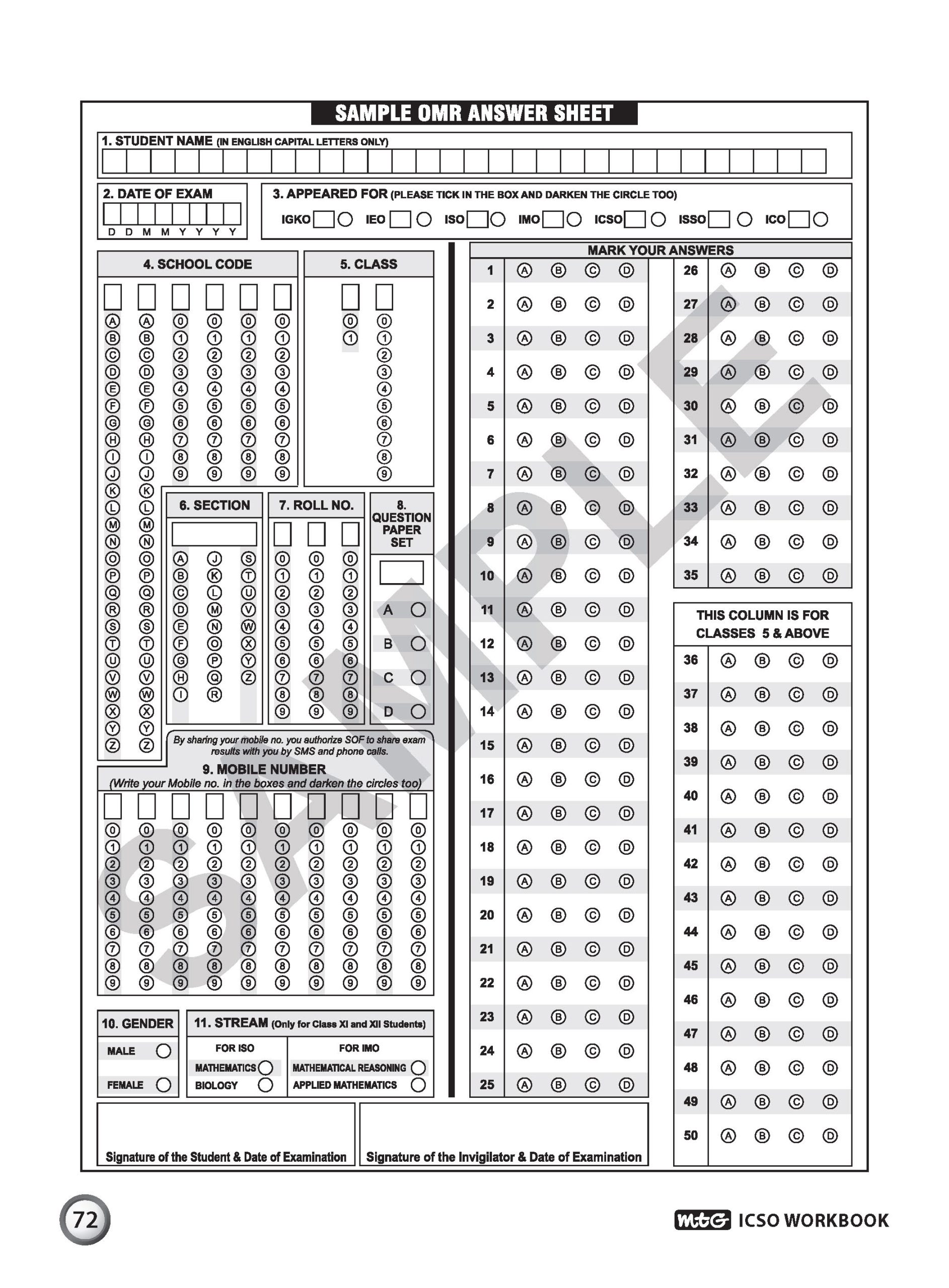 Class 8 International Computer Science Olympiad (ICSO) Workbook for 2026-27 Exam