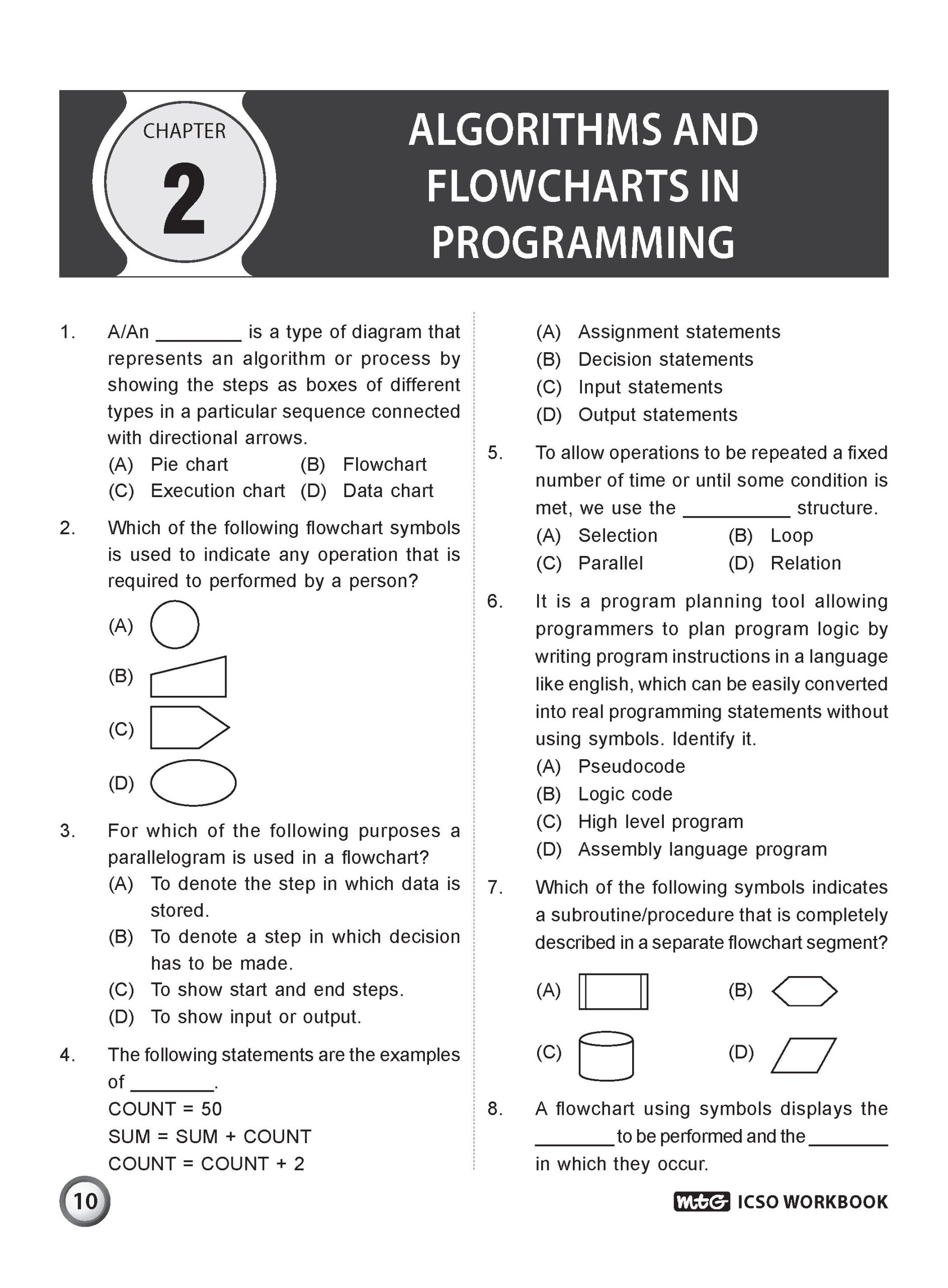 Class 9 International Computer Science Olympiad (ICSO) Workbook for 2026-27 Exam