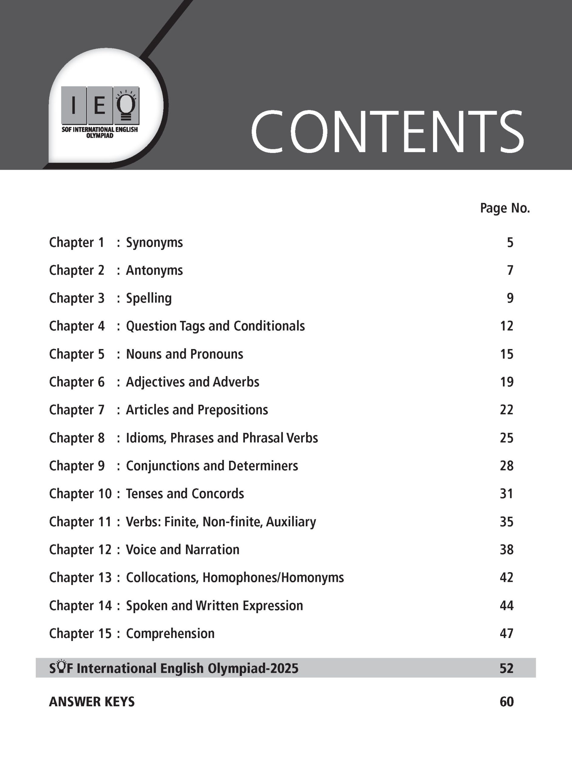 Class 9 International English Olympiad (IEO) Workbook For 2026-27 Exam