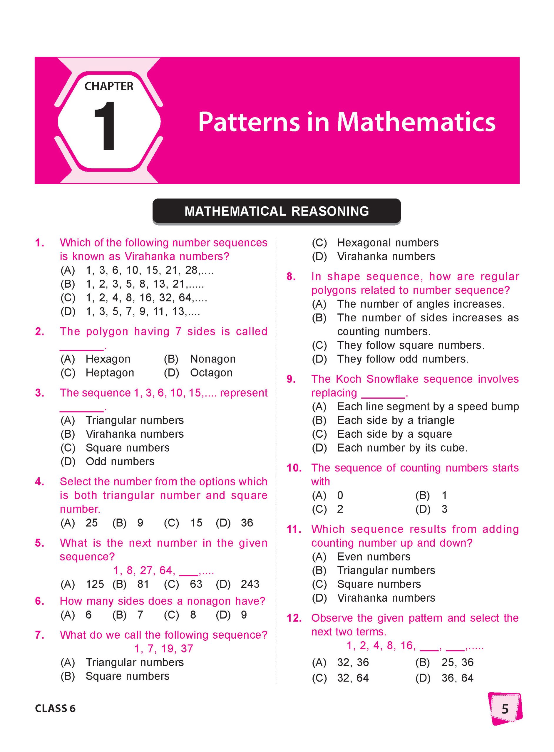 Class 6 International Mathematics Olympiad (IMO) Workbook for 2026-27 Exam