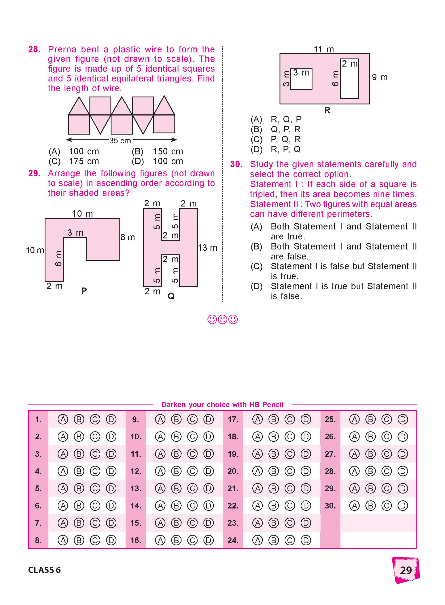 Class 6 International Mathematics Olympiad (IMO) Workbook for 2026-27 Exam