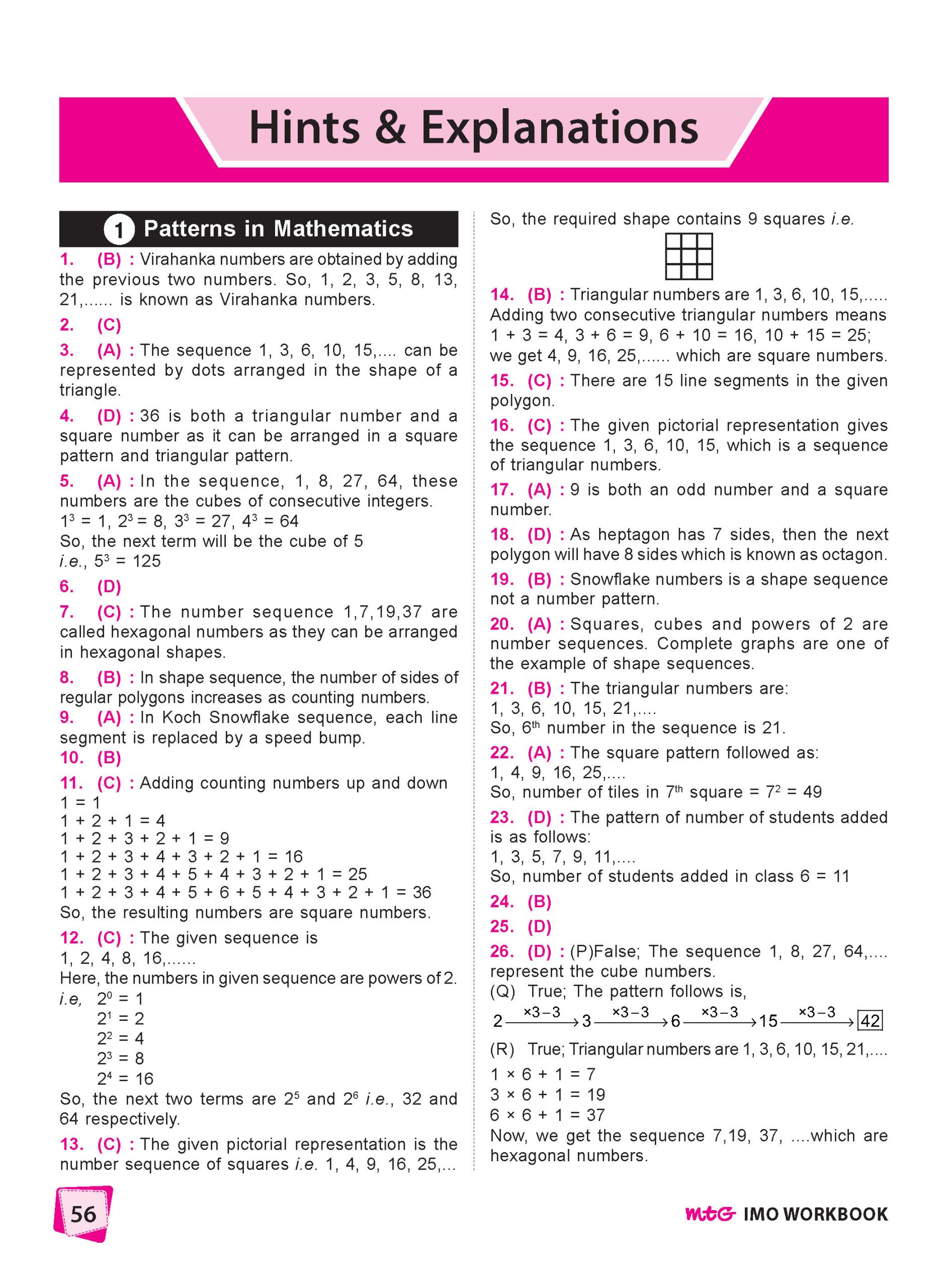 Class 6 International Mathematics Olympiad (IMO) Workbook for 2026-27 Exam