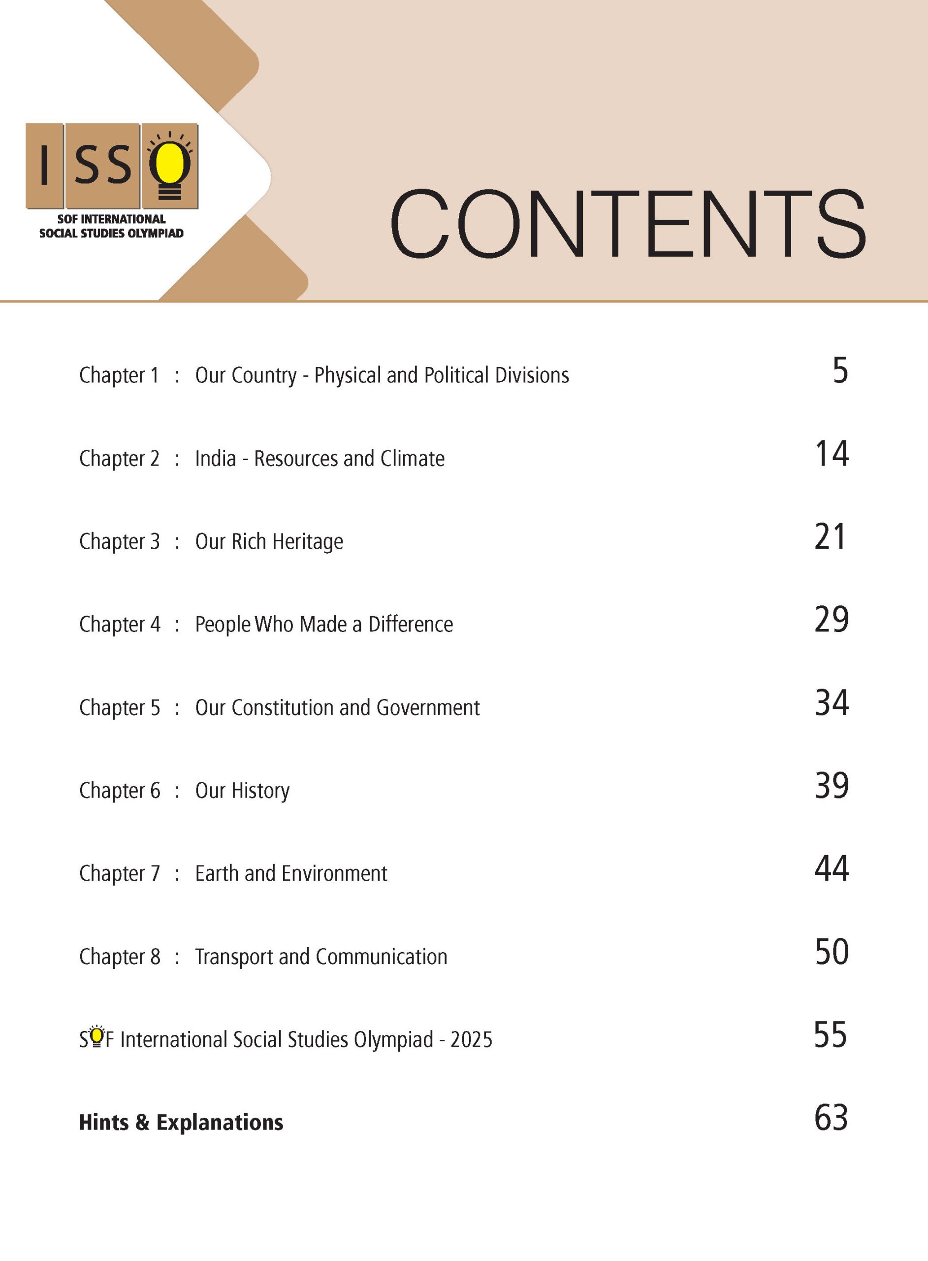 Class 4 International Social Studies Olympiad (ISSO) Workbook for 2026-27 Exam