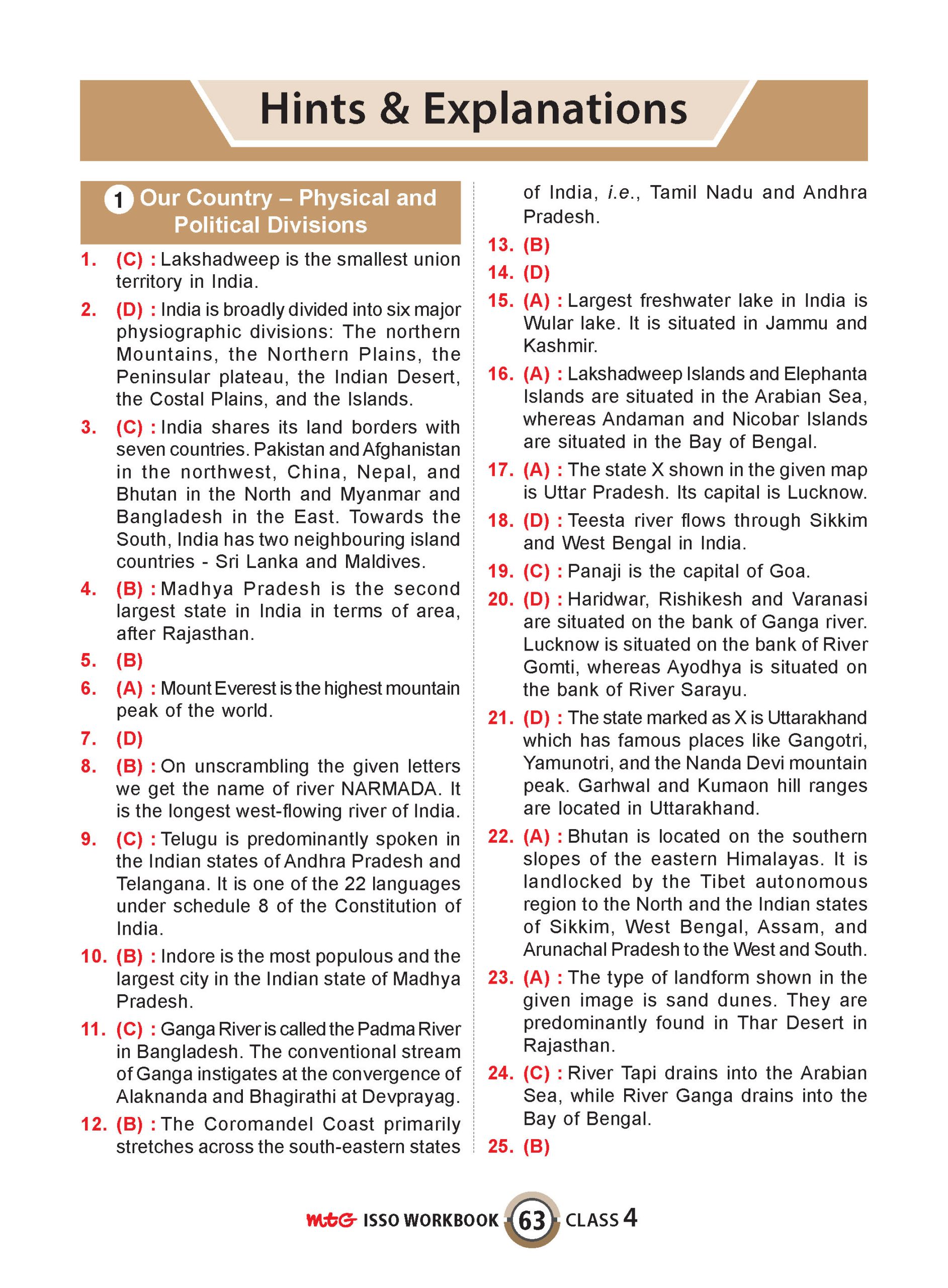 Class 4 International Social Studies Olympiad (ISSO) Workbook for 2026-27 Exam