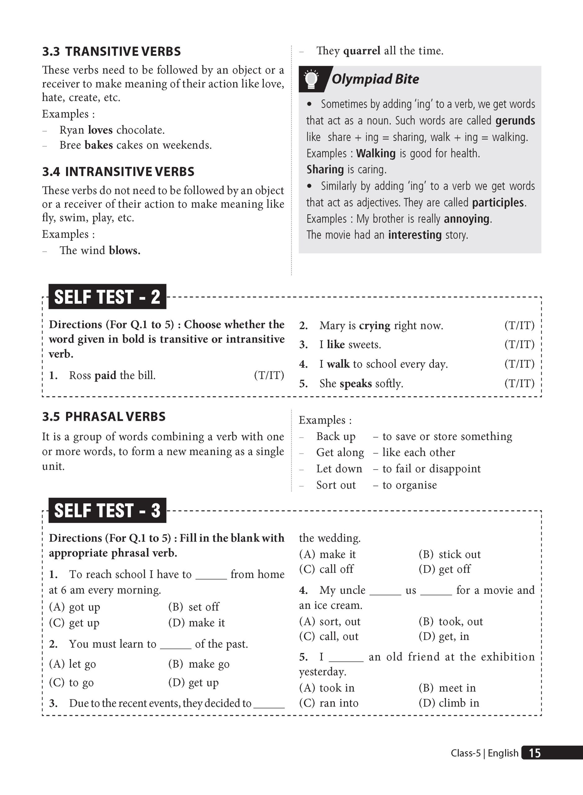 Class 5 Olympiad Prep-Guide (OPG) English (IEO) - Detailed Theory, Self Test For SOF 2026-27 Exam