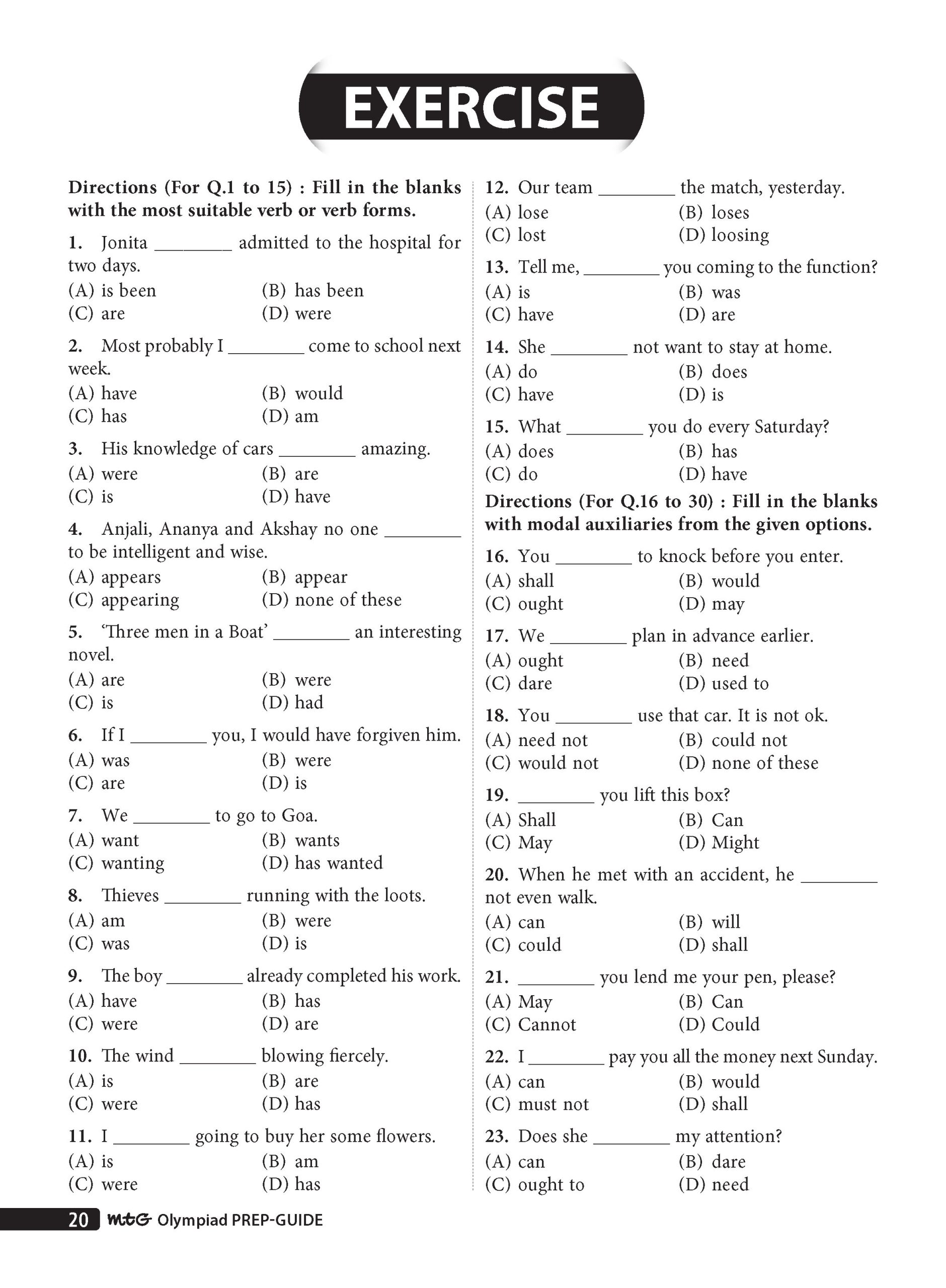 Class 7 Olympiad Prep-Guide (OPG) English (IEO) - Detailed Theory, Self Test For SOF 2026-27 Exam