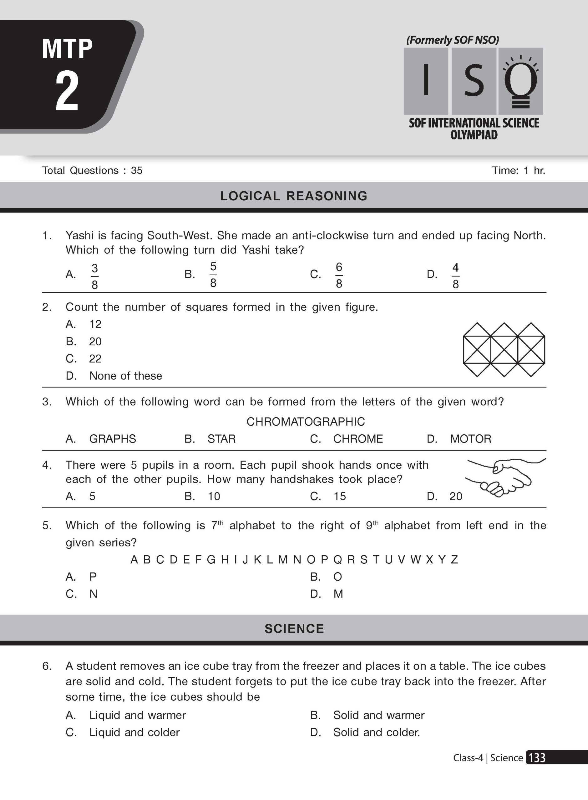 Class 4 Olympiad Prep-Guide (OPG) Science (ISO) - Detailed Theory, Self Test For SOF 2026-27 Exam