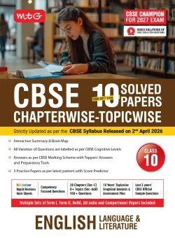 CBSE 10 Years (2026-2017) Chapterwise Topicwise Solved Papers Class 10 English Language and Literature Book - CBSE Champion For 2027 Exam | Video Solution of PYQs