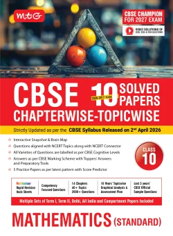 CBSE 10 Years (2026-2017) Chapterwise Topicwise Solved Papers Class 10 Mathematics Standard Book - CBSE Champion For 2027 Exam | Video Solution of PYQs