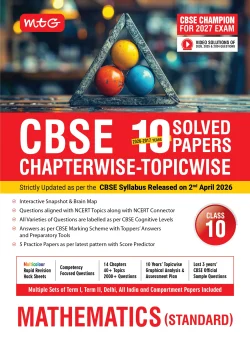 CBSE 10 Years (2026-2017) Chapterwise Topicwise Solved Papers Class 10 Mathematics Standard Book - CBSE Champion For 2027 Exam | Video Solution of PYQs