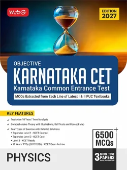 Objective Karnataka CET Physics Book For 2027 KCET Exam with Previous 10 Years Solved Question Papers