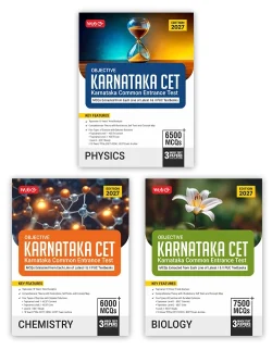 Objective Karnataka CET Physics, Chemistry and Biology for 2027 KCET Exam with Previous 10 Years Solved Question Papers