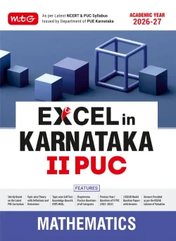 Excel in Karnataka PUC - II Mathematics Book For 2027 KCET Exam