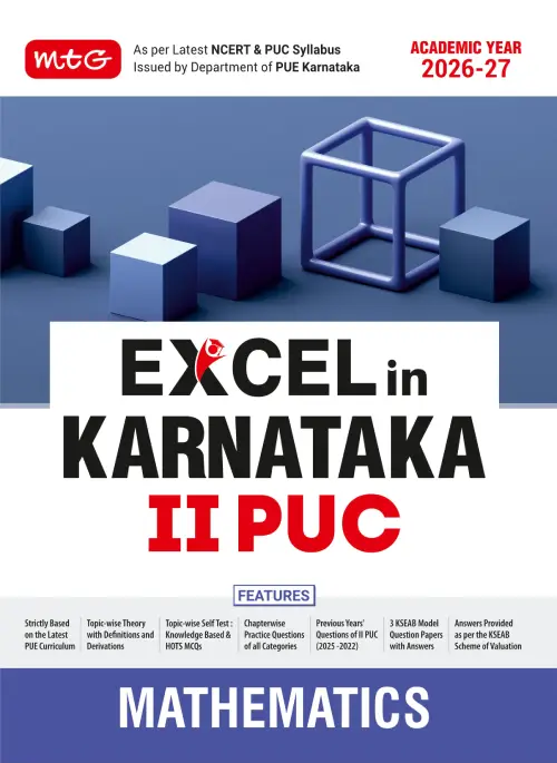 Excel in Karnataka PUC - II Mathematics Book For 2027 KCET Exam