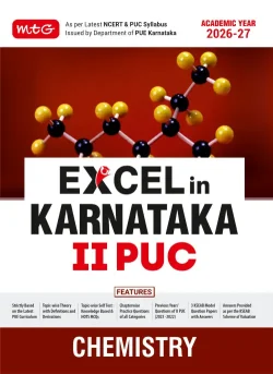 Excel in Karnataka PUC - II Chemistry Book For 2027 KCET Exam