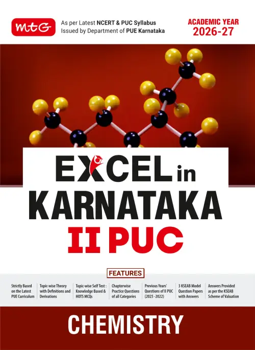 Excel in Karnataka PUC - II Chemistry Book For 2027 KCET Exam