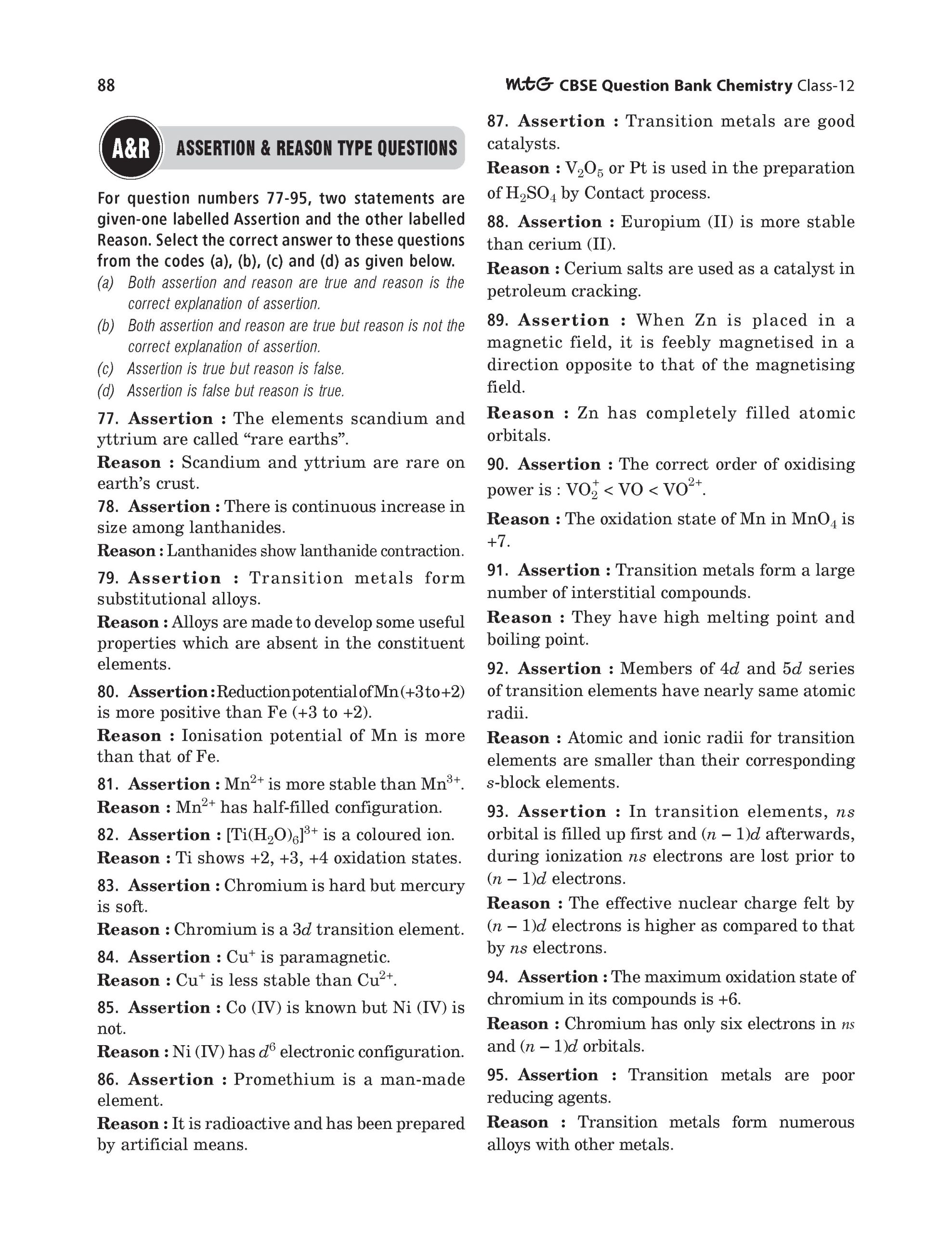 Class 12 - CBSE Chapterwise Question Bank Chemistry For 2027 Board Exam