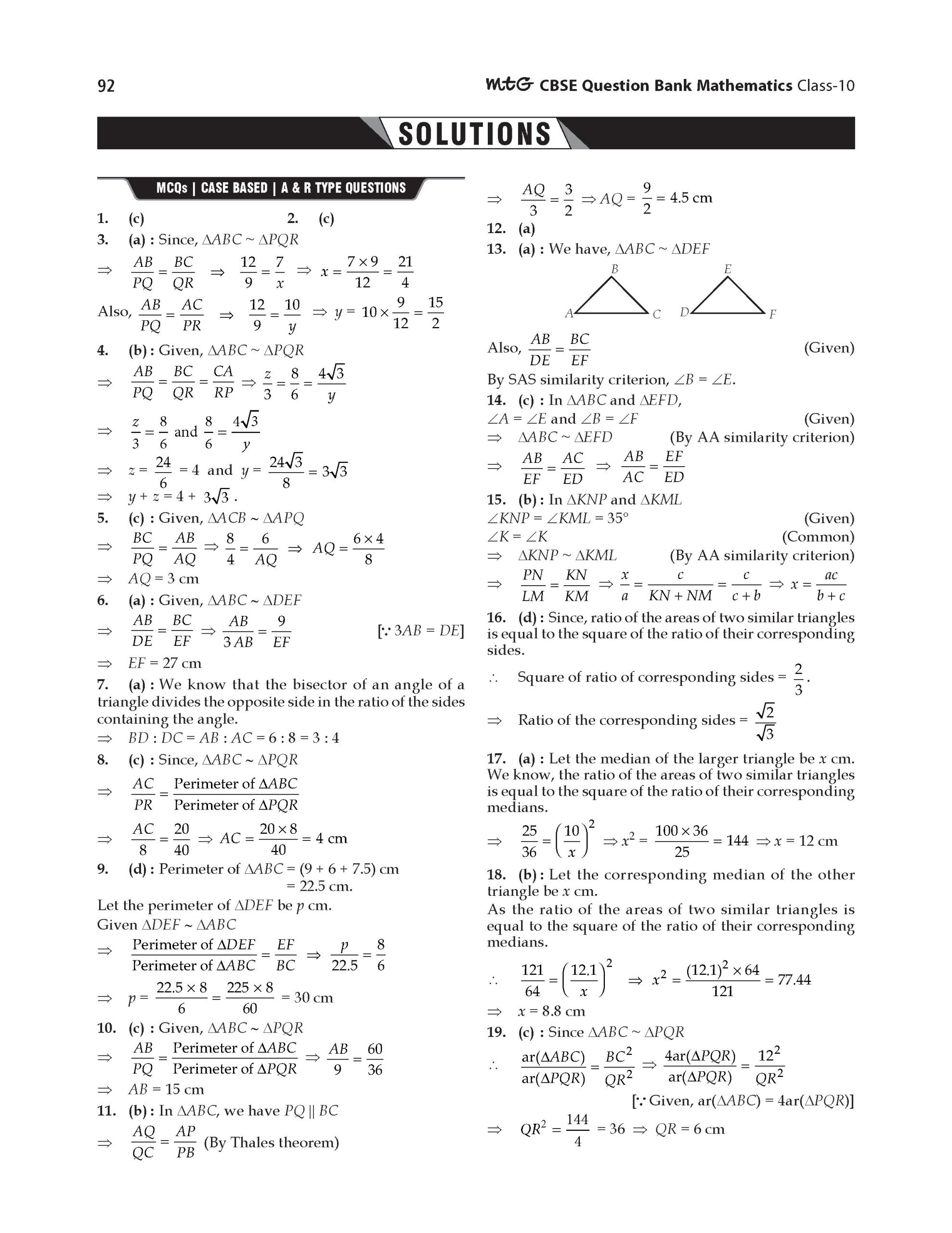 Class 10 – CBSE Chapterwise Question Bank Mathematics For 2027 Board Exam