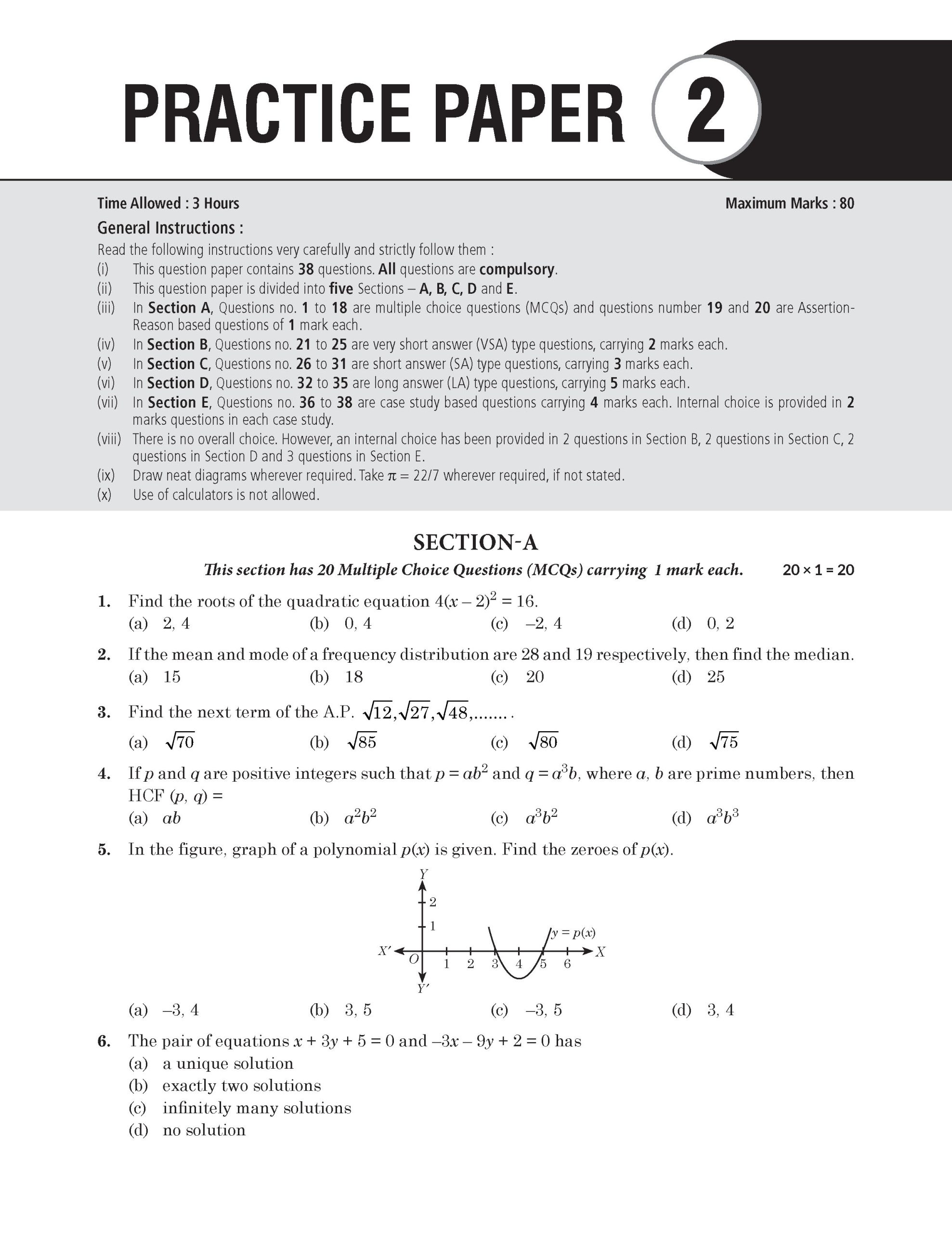 Class 10 – CBSE Chapterwise Question Bank Mathematics For 2027 Board Exam