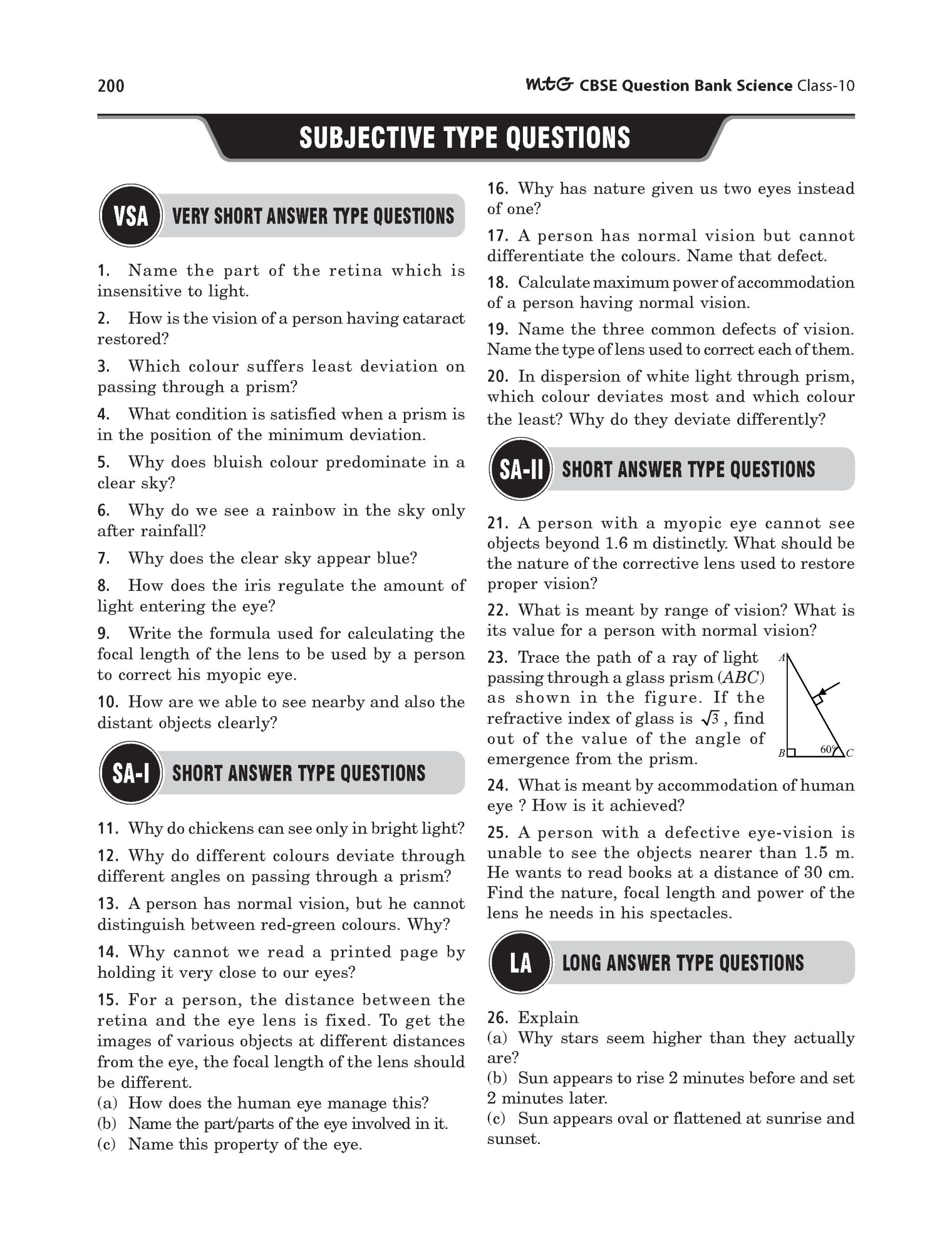 Class 10 – CBSE Chapterwise Question Bank Science For 2027 Board Exam