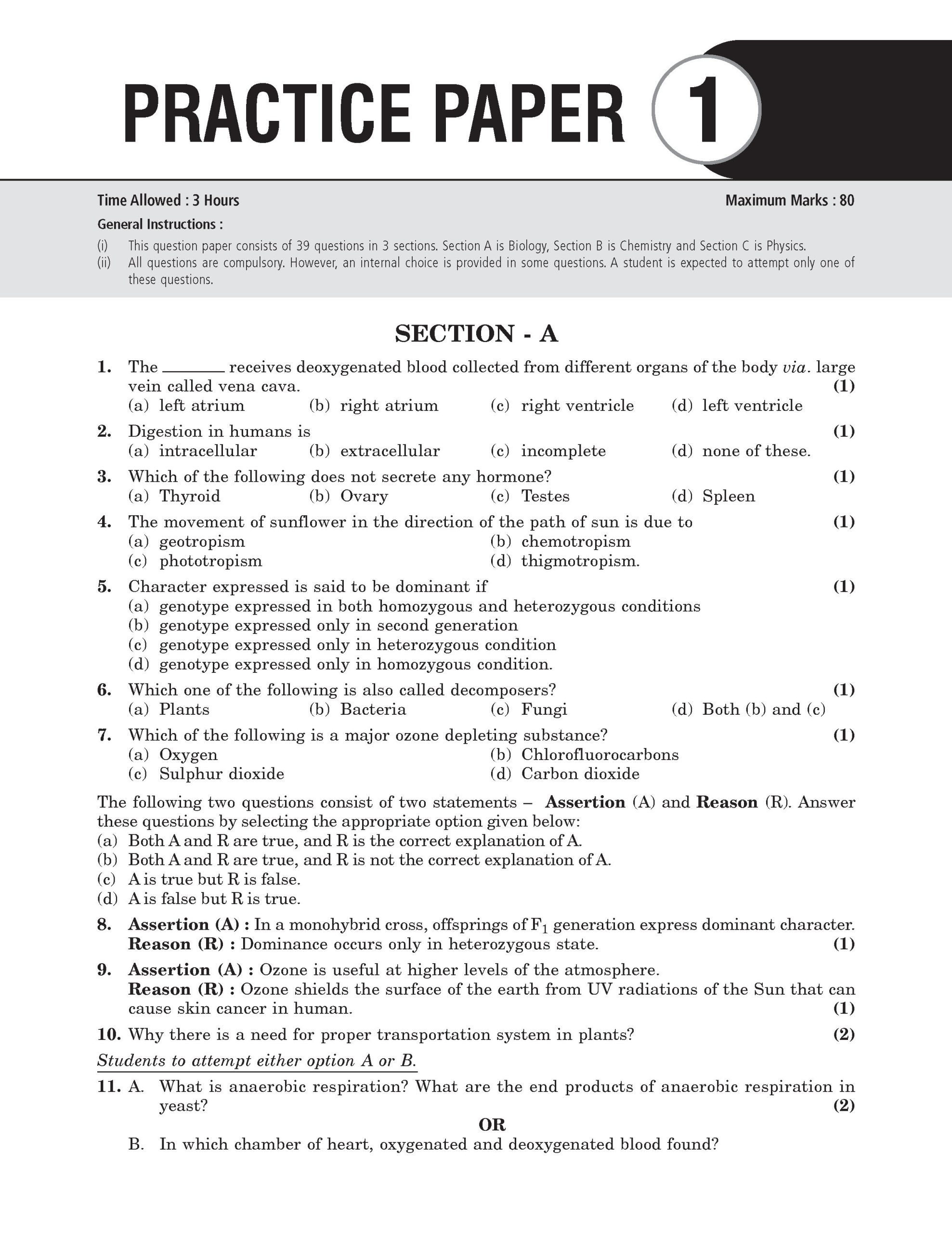 Class 10 – CBSE Chapterwise Question Bank Science For 2027 Board Exam