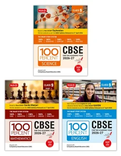100 Percent NCERT and CBSE Science, Mathematics (Part-1), English Class 9 For 2026-27 Exam Combo