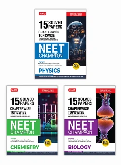 15 Years NEET Chapterwise Topicwise Previous Years Solved Papers Physics, Chemistry and Biology Combo – NEET Champion For 2027 Exam