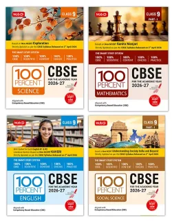 100 Percent NCERT and CBSE Science, Mathematics (Part-1), English and Social-Science (Part-1) Class 9 For 2026-27 Exam Combo