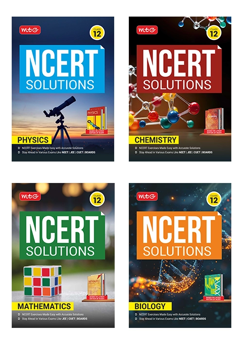 NCERT Solutions Combo (Phy, Chem, Maths, Bio) Class 12